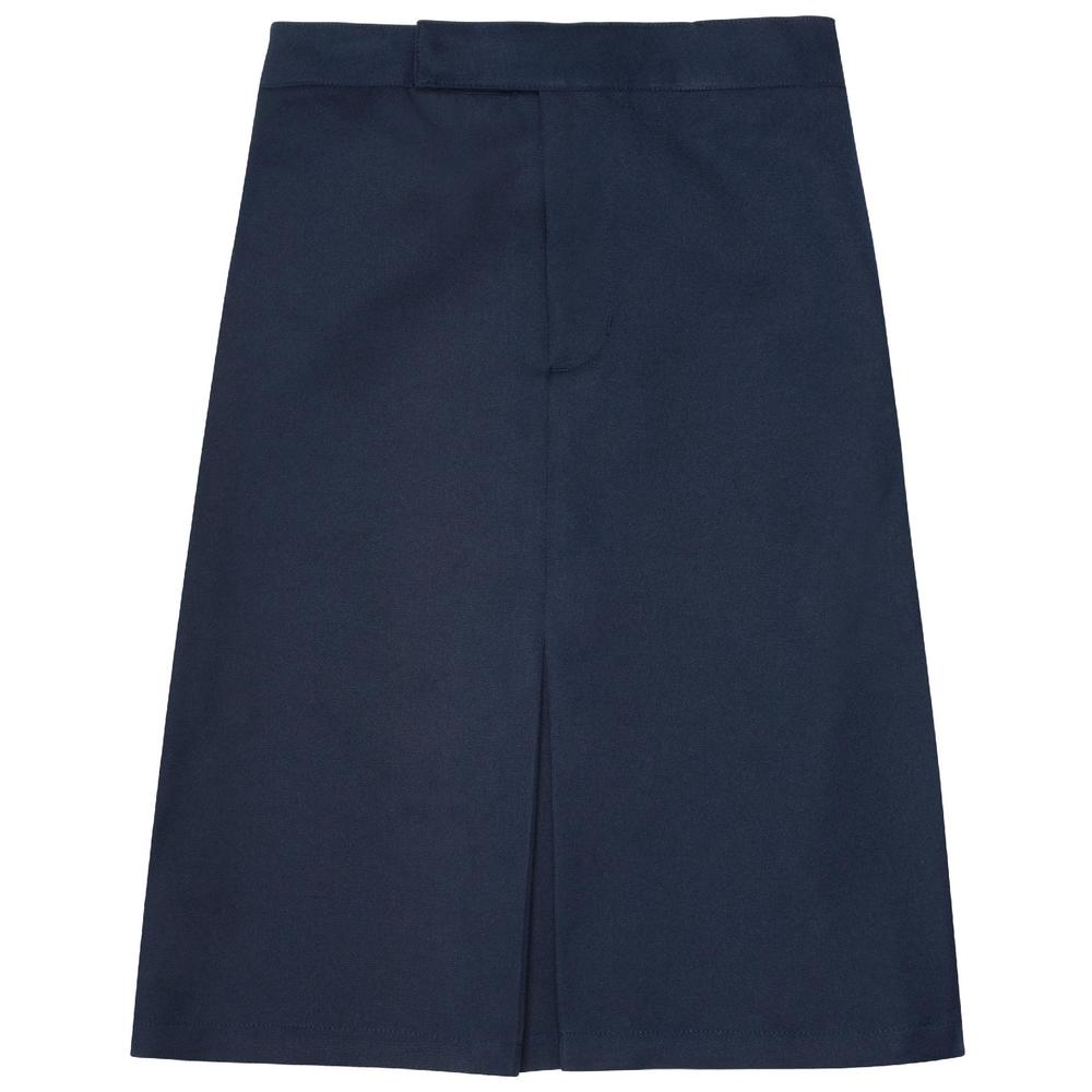 At School by French Toast Extended Plus 38-42 Waist Kick Pleat Skirt (Navy)