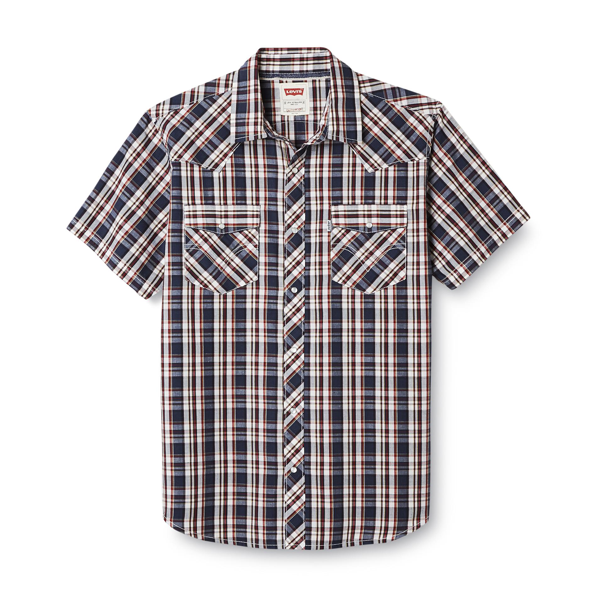 Levi's Men's Modern Fit Woven Shirt - Plaid