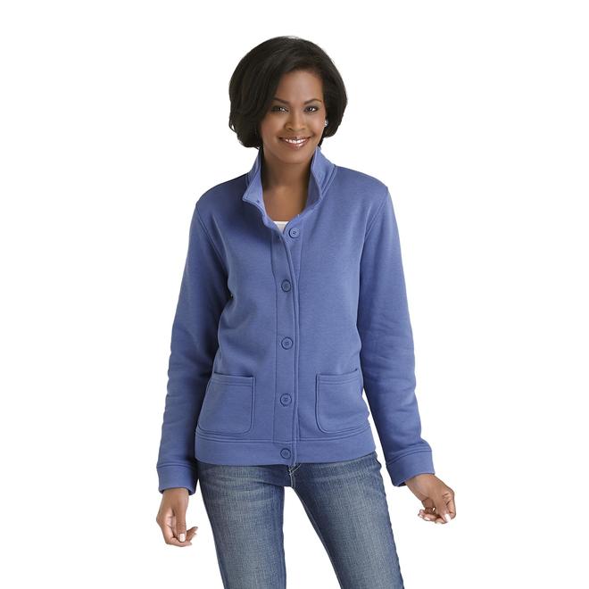 Laura Scott Women's Fleece ButtonFront Jacket