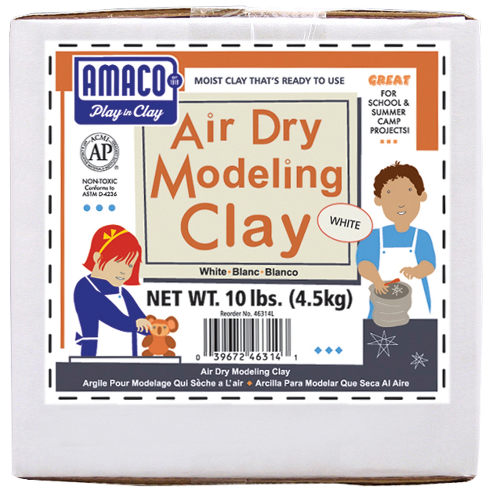 Air Dry Modeling Clay 10 Pounds White