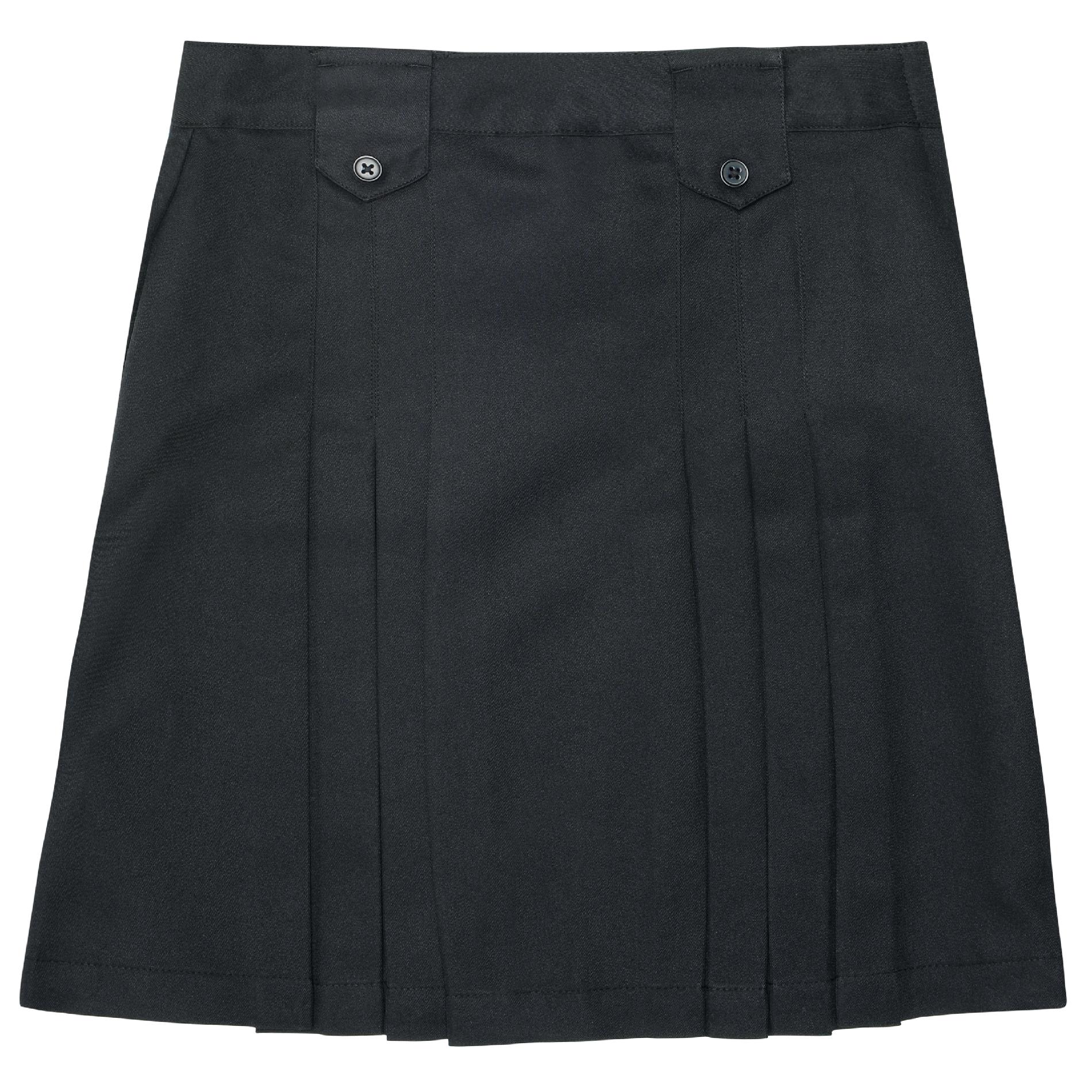 At School by French Toast Girls Plus Front Pleated Skirt With Tabs