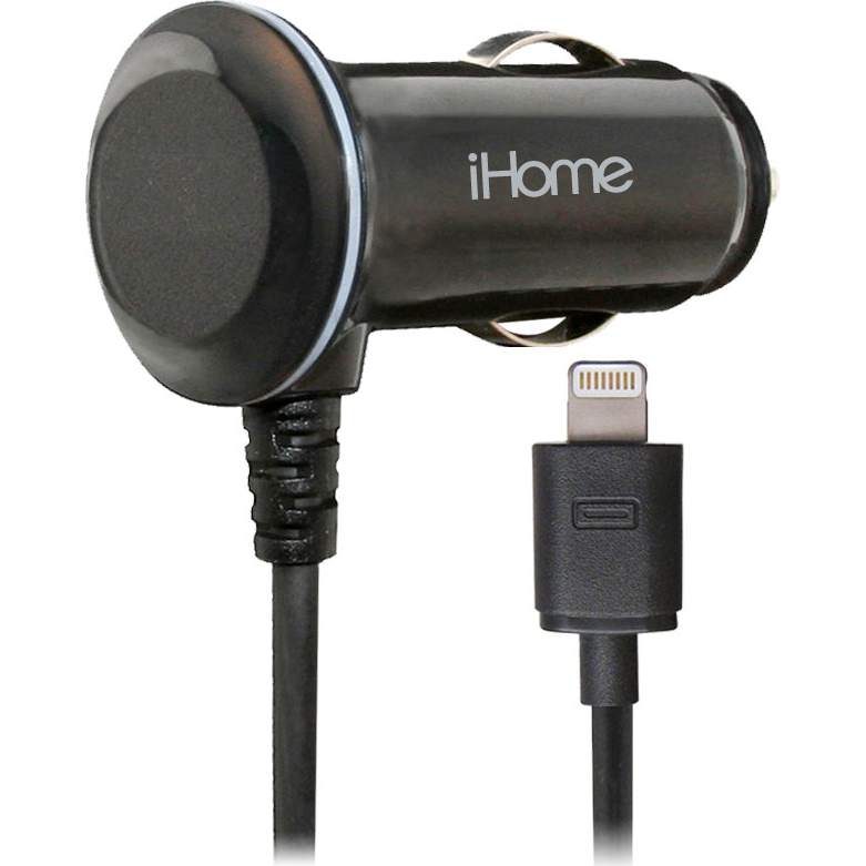 iHOME IH-CT124 Car Charger With Lightning Cable
