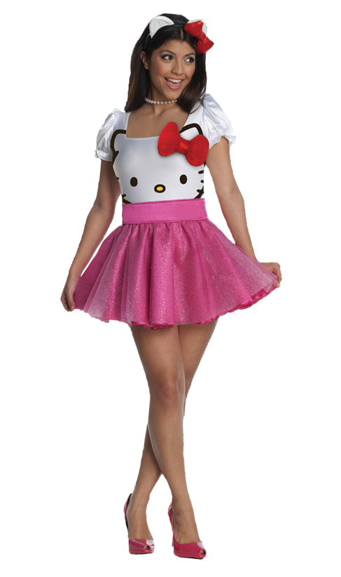 Women&#8217;s Hello Kitty Pink Halloween Costume