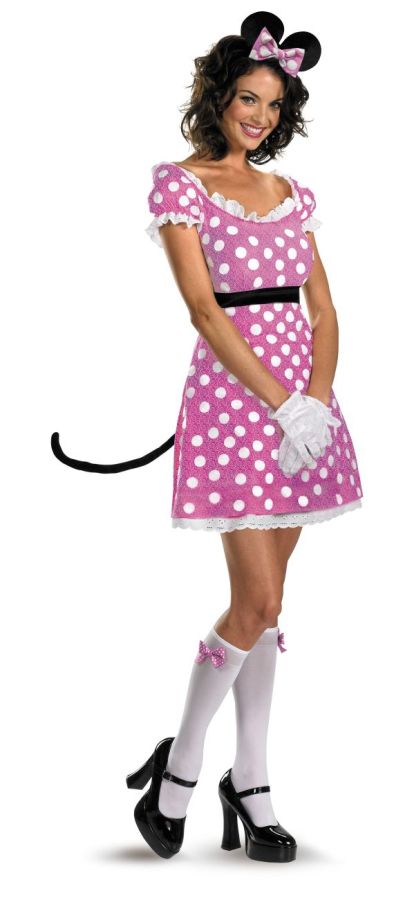 Minnie Mouse Sassy Pink Women's Halloween Costume