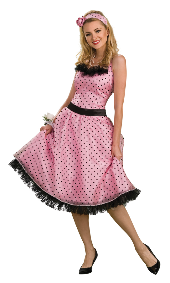 Women&#8217;s Polka Dot Prom Halloween Costume