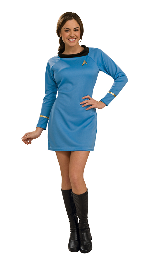 Women&#8217;s Star Trek Classic Blue Dress Halloween Costume