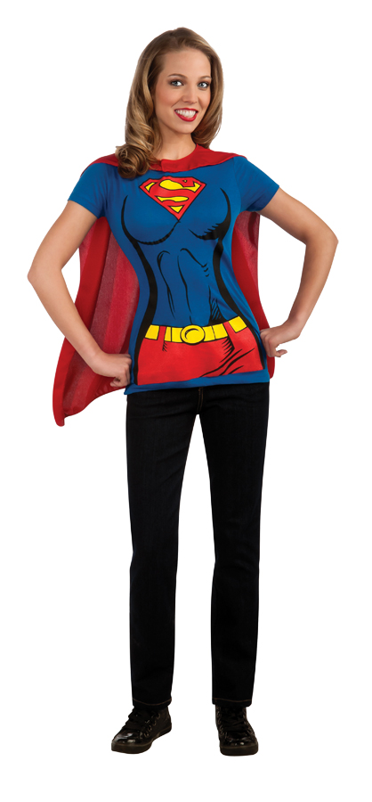 Women&#8217;s Supergirl Shirt Halloween Costume