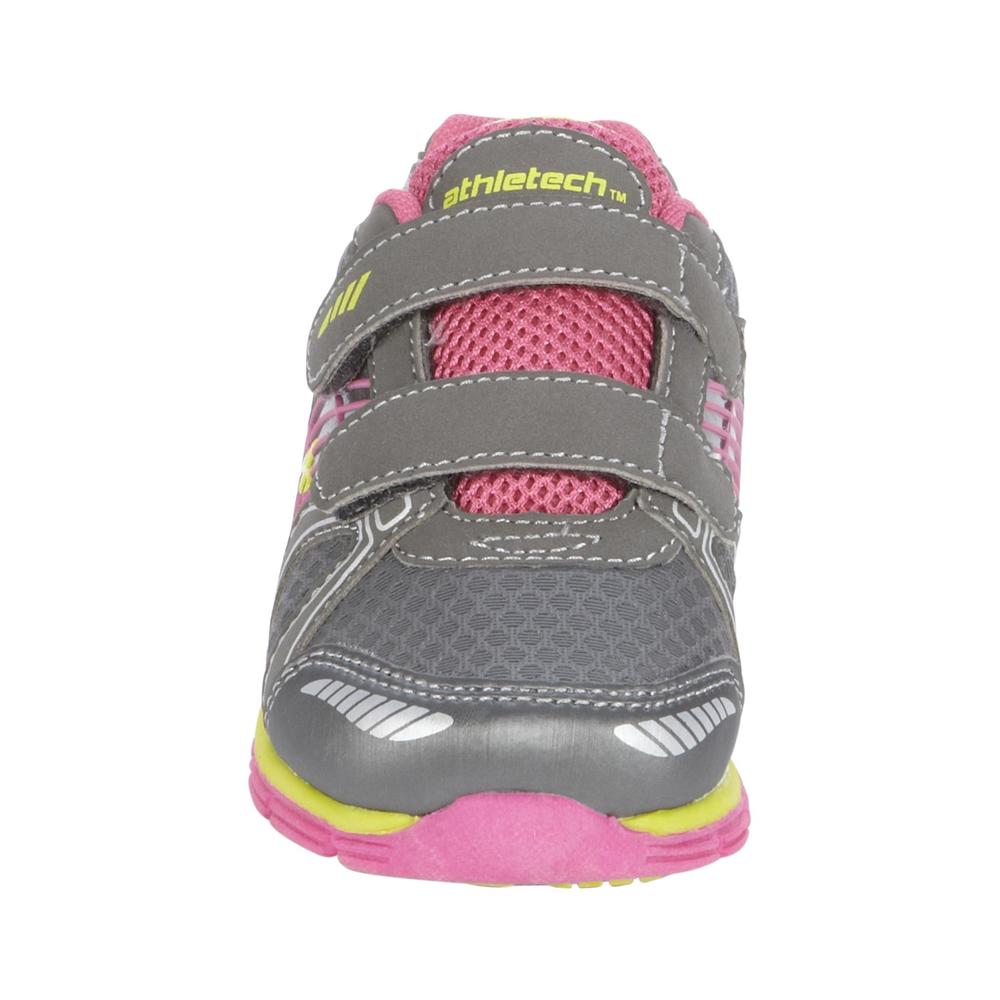 Athletech Toddler Girl's Sneaker L-Willow 2 - Dark Grey Multi