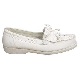 basic editions women's eloise leather wide width moccasin