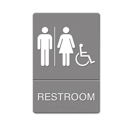 Quartet USS4811 ADA Restroom Sign, Wheelchair Accessible Symbol