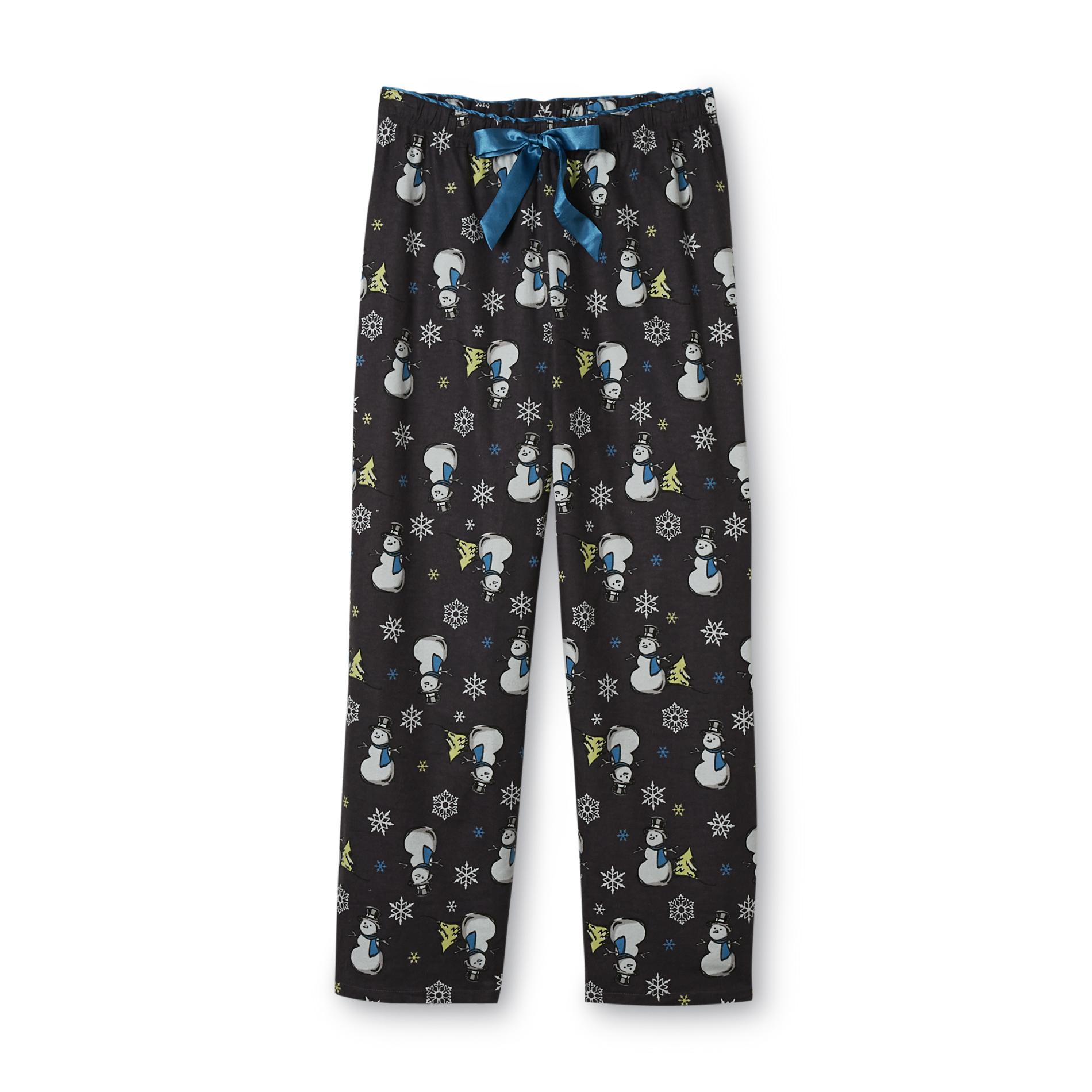 Covington Women's Flannel Pajama Pants - Snowman