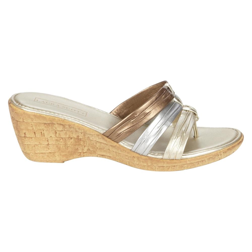 Laura Scott Women's Slide Sandal Marilyn - Gold
