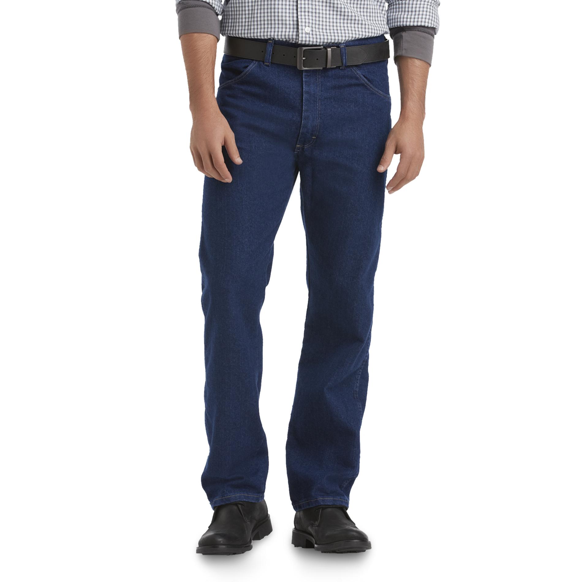 Men's Dark Wash Stretch Jeans - Regular Fit