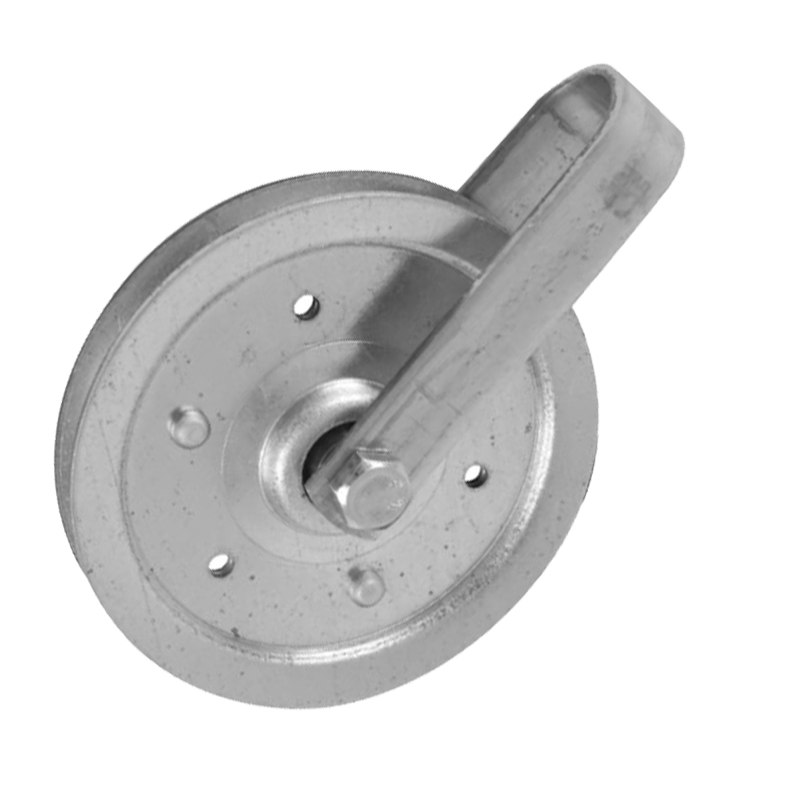 Ideal Security Inc. 4 in. Pulley with Fork and Bolt