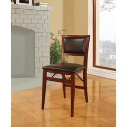 LINON HOME DECOR Keira Pad Folding Chair - Set of 2