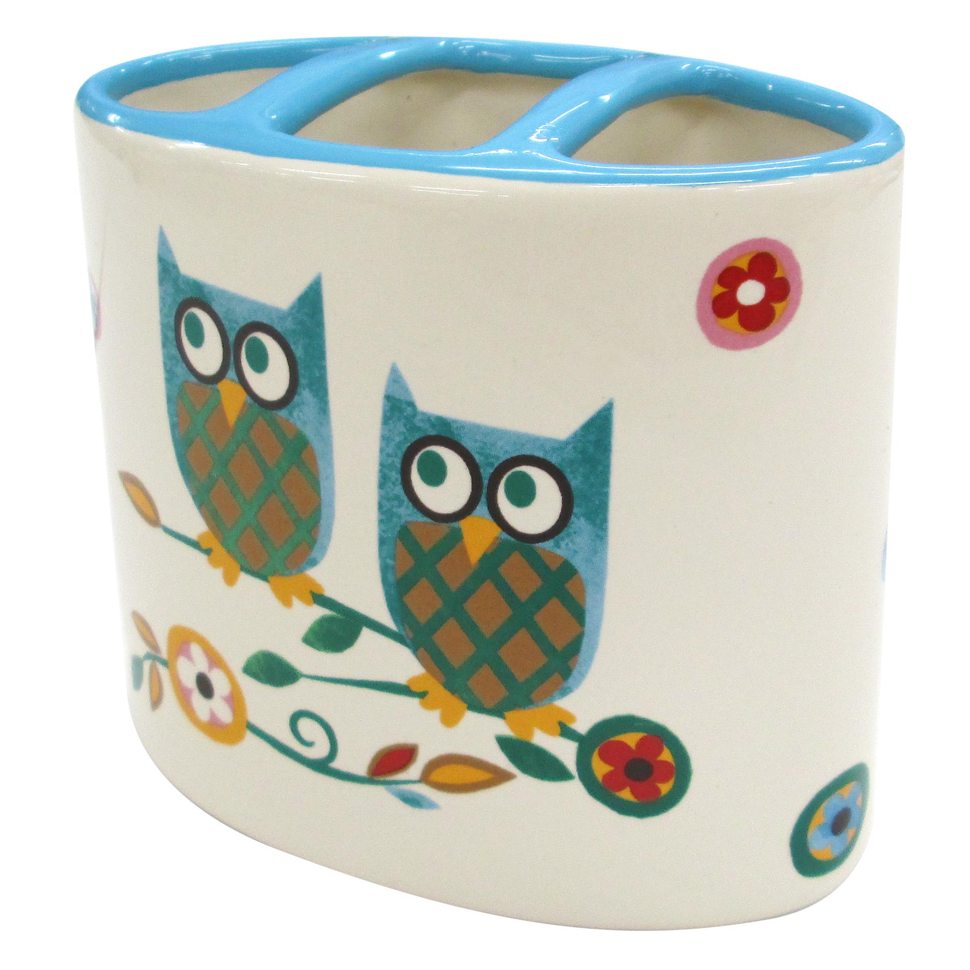 Colormate Owl Garden Toothbrush Holder