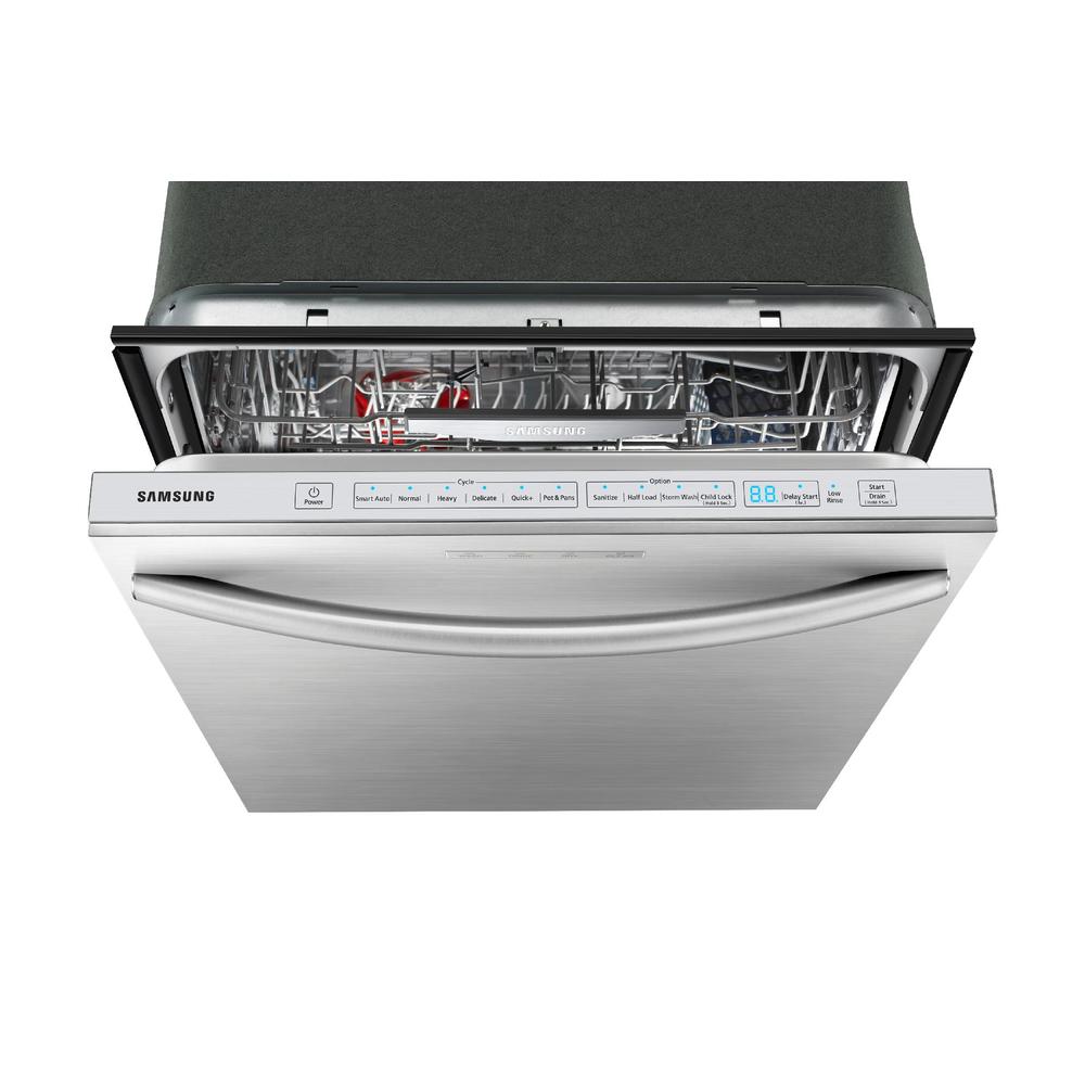 Samsung DW80F800UWS 24" BuiltIn Dishwasher w/ Stainless Steel Tub Stainless Steel