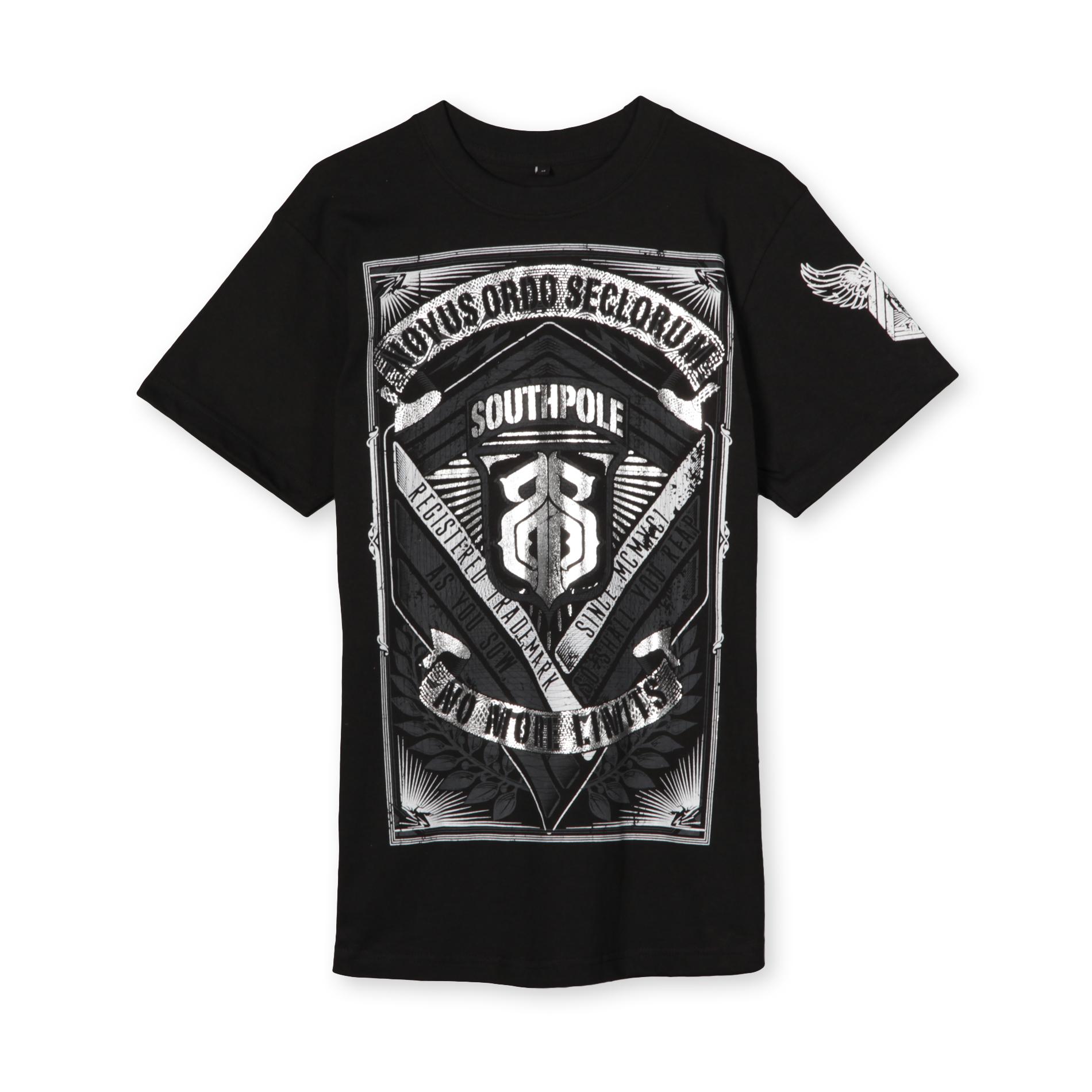 Southpole Young Men's Graphic T-Shirt - Logo & Motto