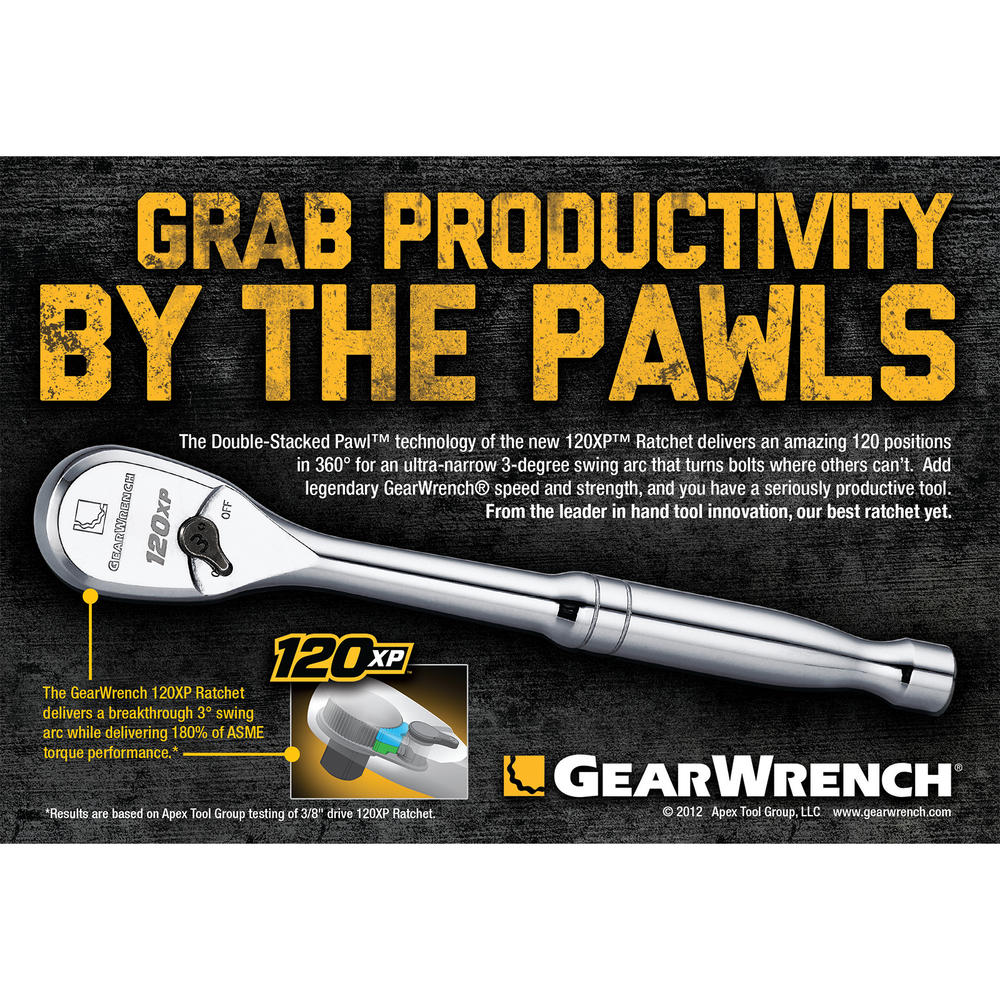 GearWrench 51 Pc. 1/4" Drive SAE/Metric 6 Pt. Standard & Deep Socket Set