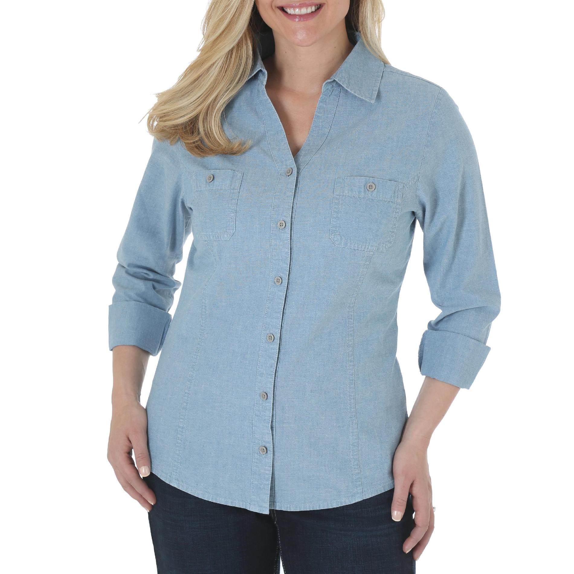 Riders by Lee Women's Woven Shirt - Chambray