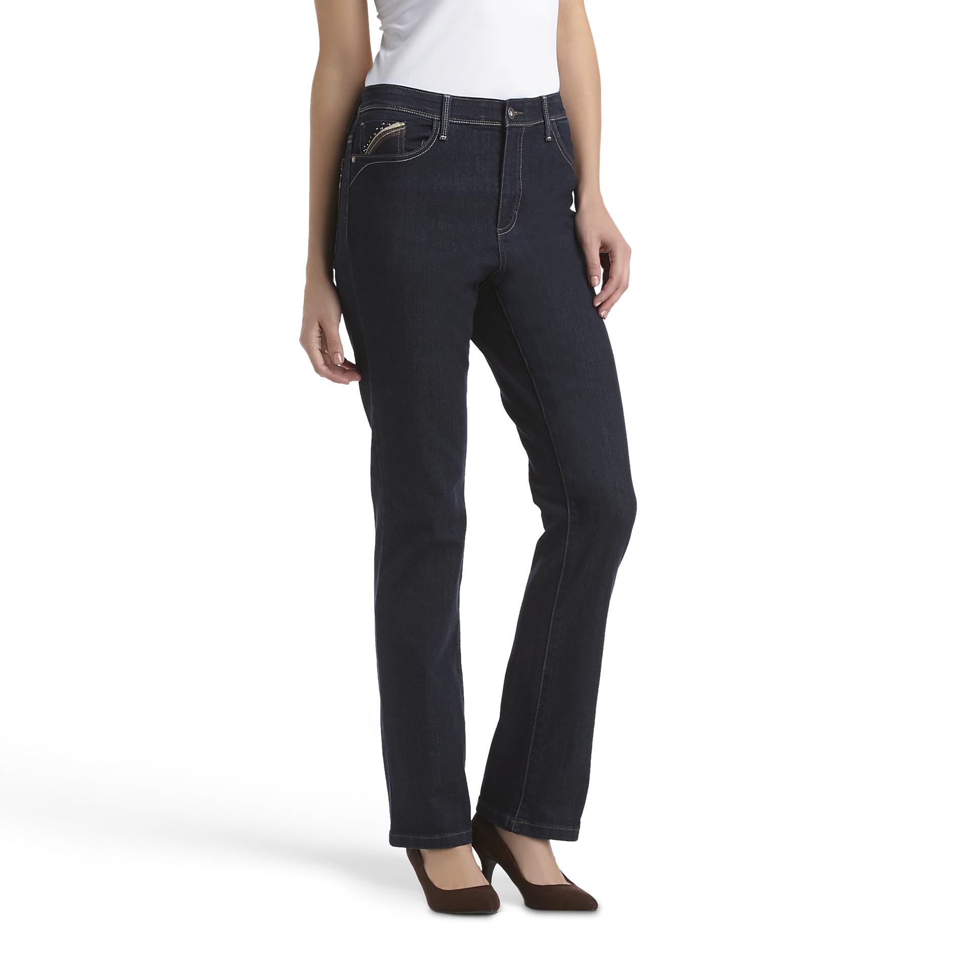 Gloria Vanderbilt Women's Barely Bootcut Jeans - Embellished