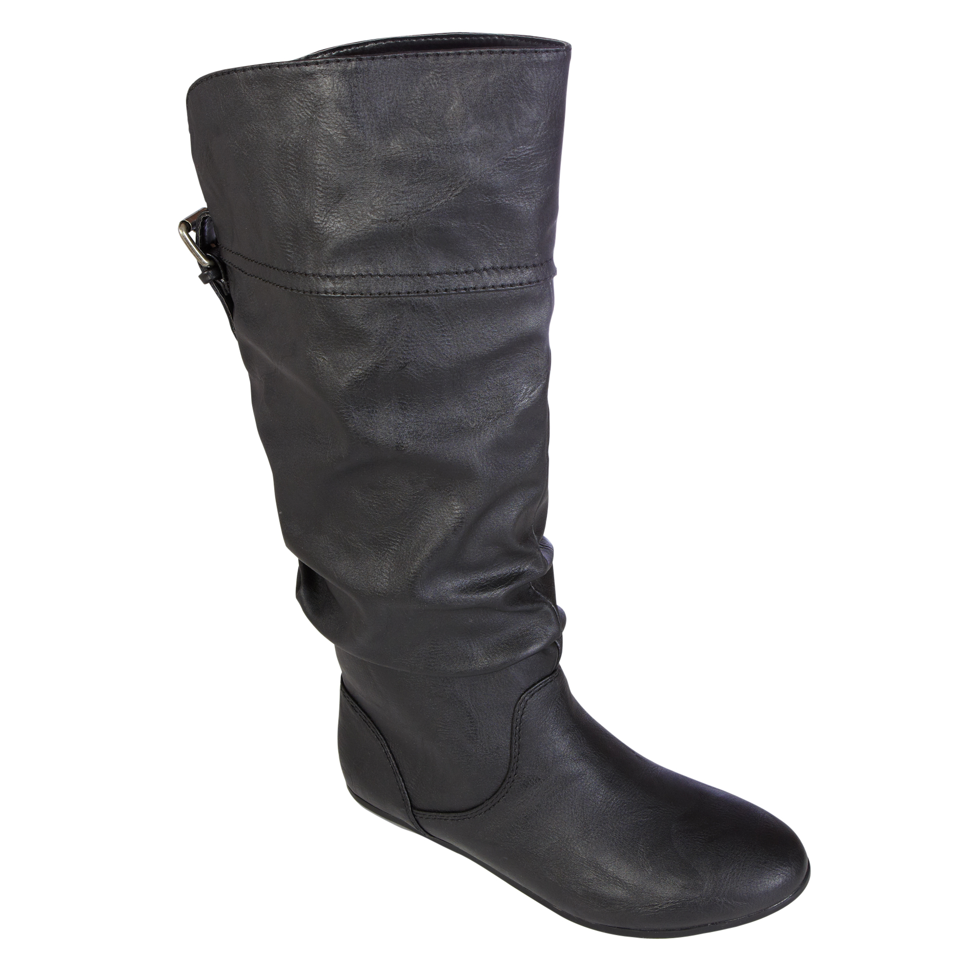 Trend Report Women's Anna Extended Calf Black Slouch Boots