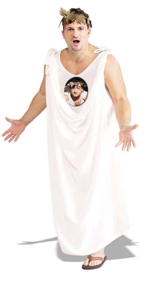 Men&#8217;s Animal House Toga Halloween Costume Size: One Size Fits Most