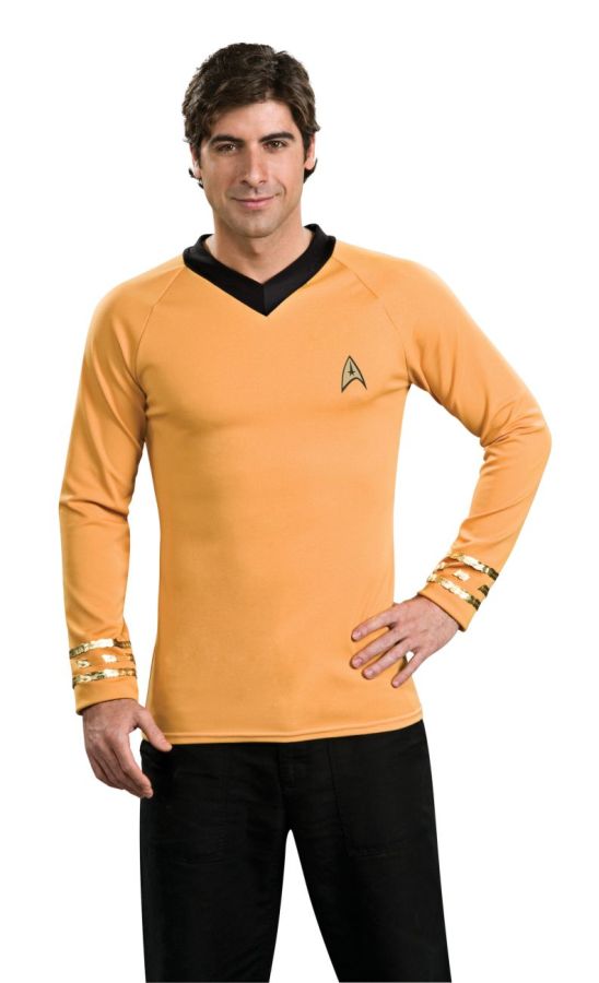 Men&#8217;s Star Trek Classic Gold Halloween Costume