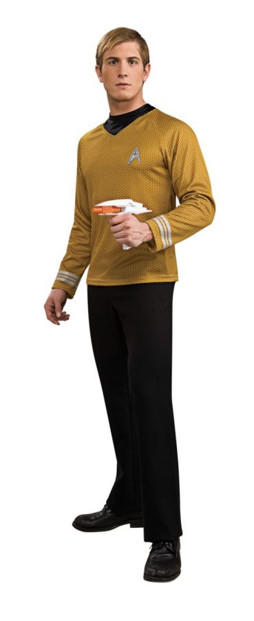 Men&#8217;s Star Trek Movie Deluxe Gold Shirt Halloween Costume