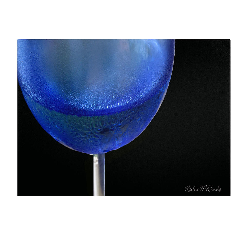 Trademark Global Kathie McCurdy 'Blue Wine Glass' Canvas Art