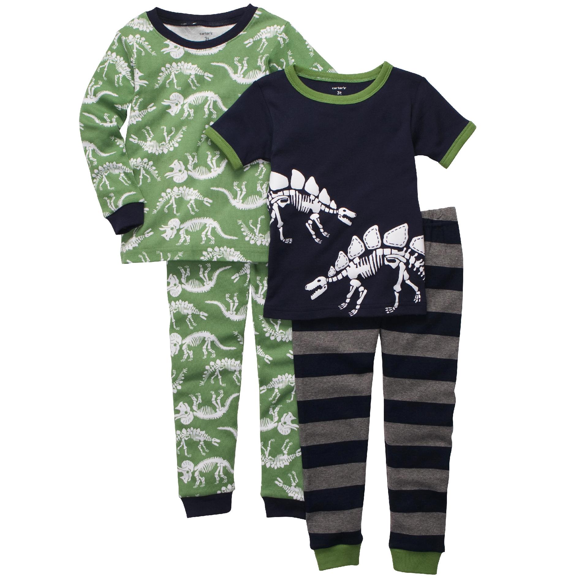 Carter's Infant & Toddler Boy's 2 Pairs Pajamas - Dinosaur Bones