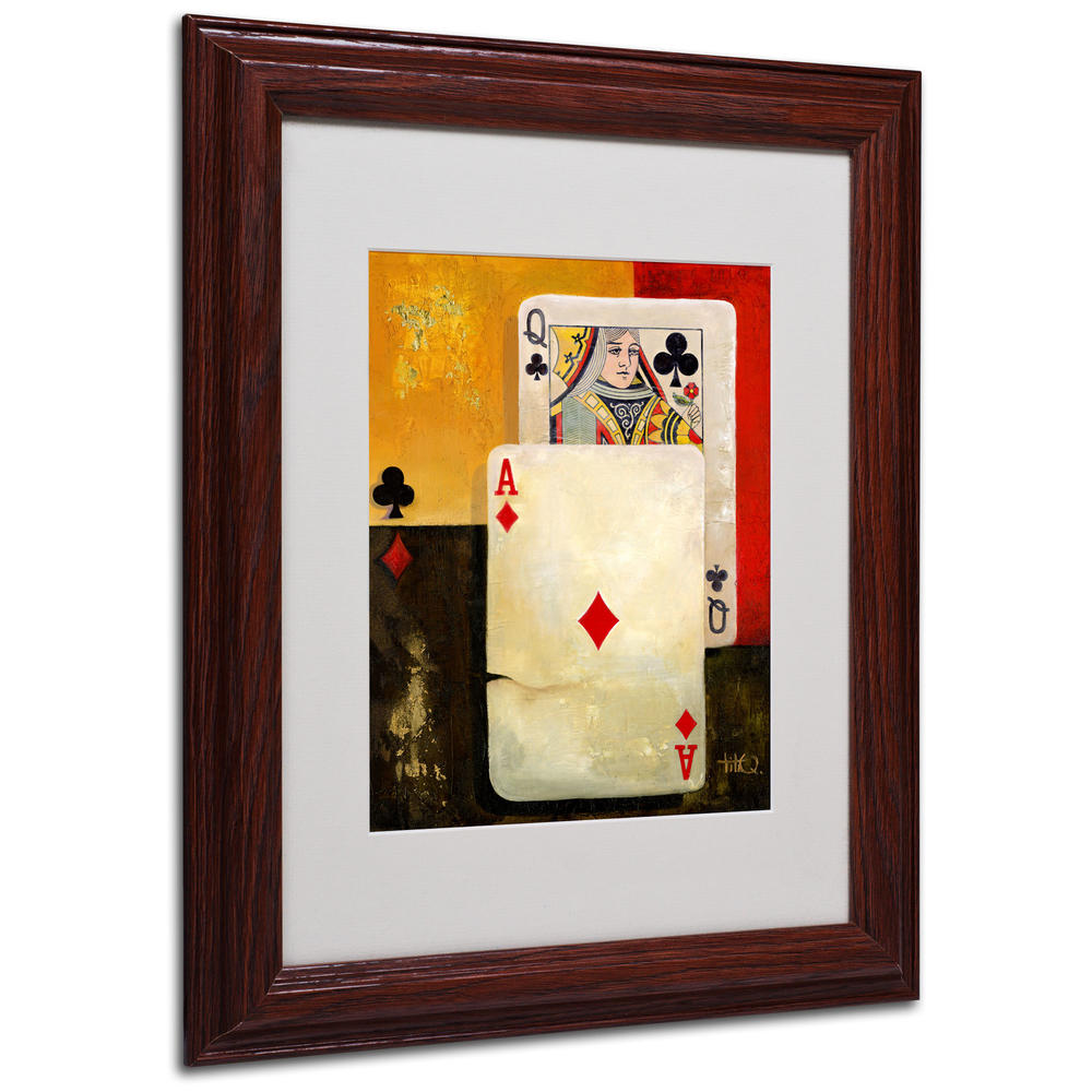 Trademark Global Poker Queen' 8" x 10" Matted Framed Art