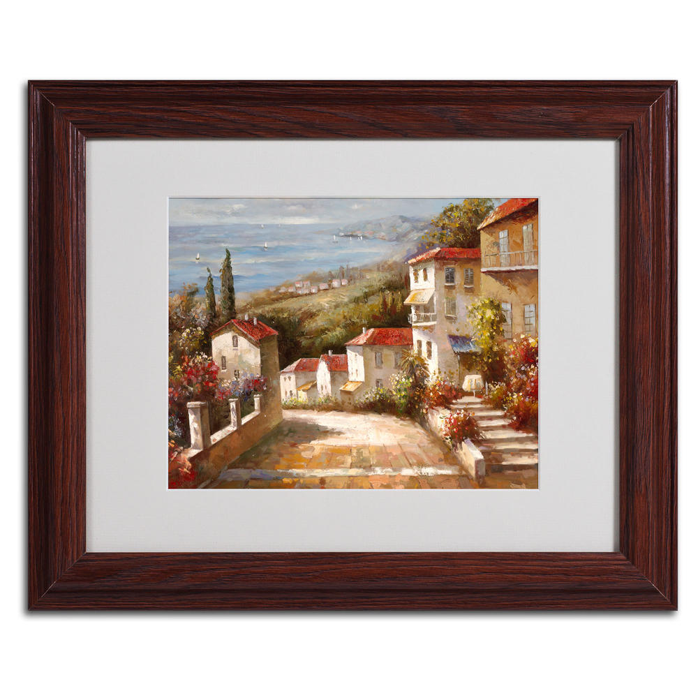 Trademark Global Joval 'Home In Tuscany' 8" x 10" Matted Framed Art