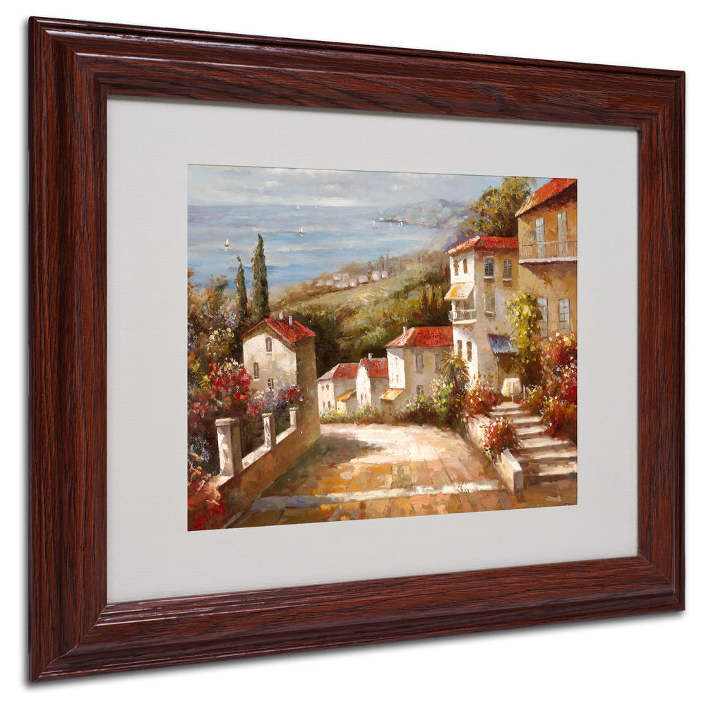 Trademark Global Joval 'Home In Tuscany' 8" x 10" Matted Framed Art