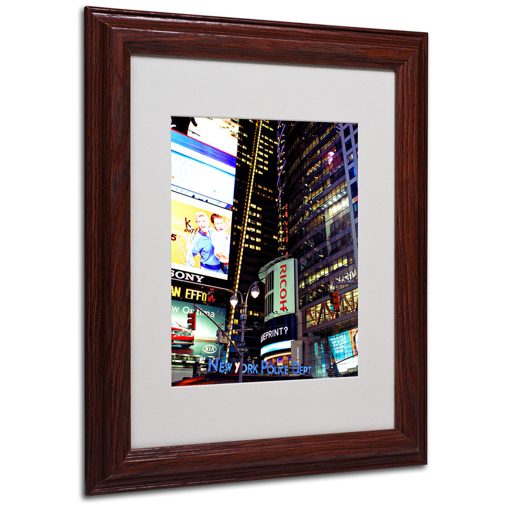 Trademark Global Ariane Moshayedi 'Time Square Lights' Matted Framed Art