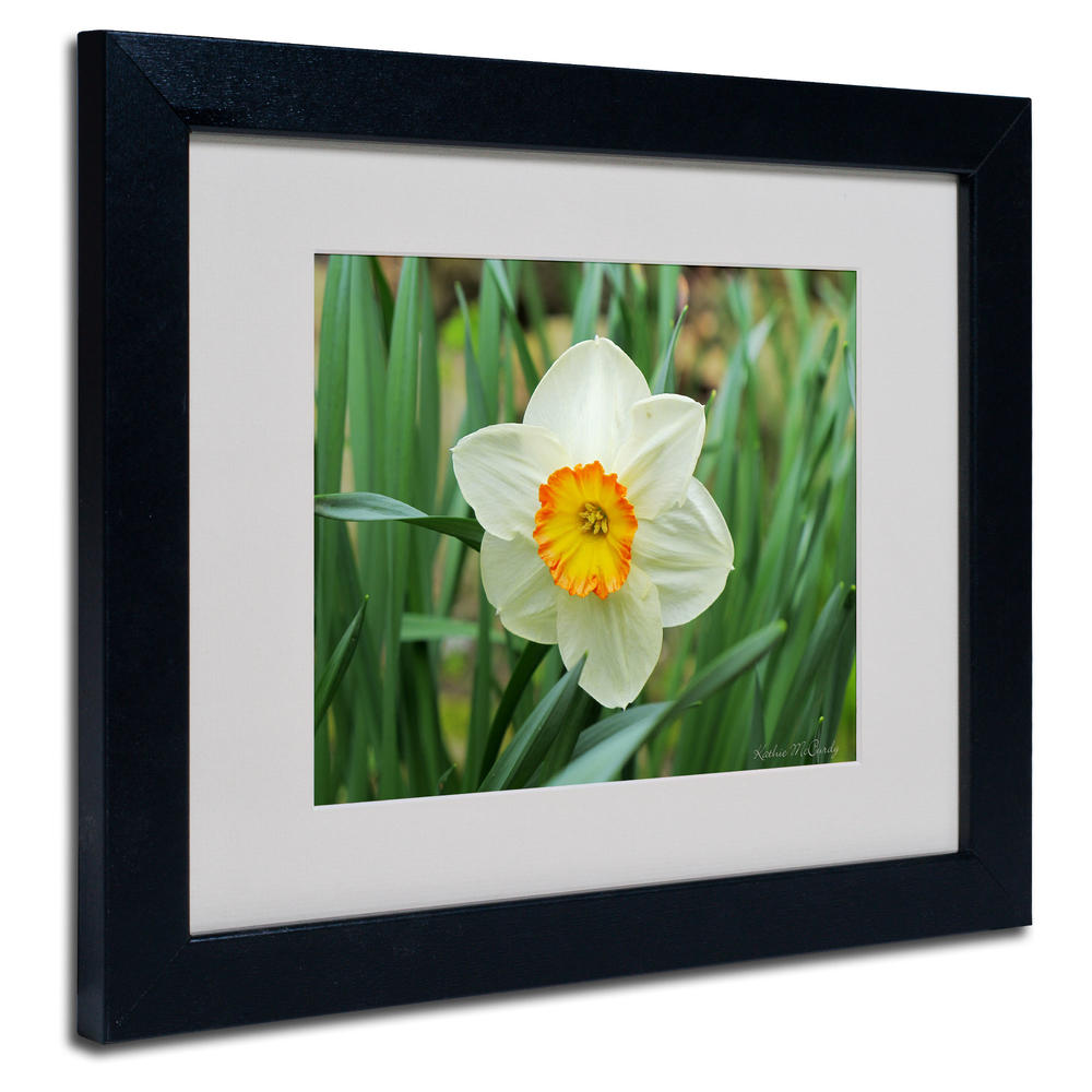 Trademark Global Kathie McCurdy 'Furnace Run Daffodil' Matted Framed Art