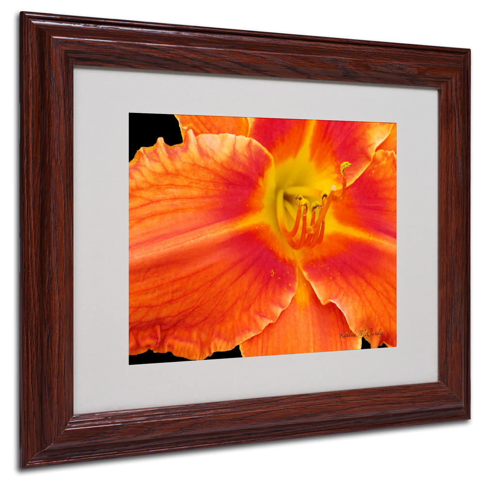 Trademark Global Kathie McCurdy 'Orange Day Lily' Matted Framed Art