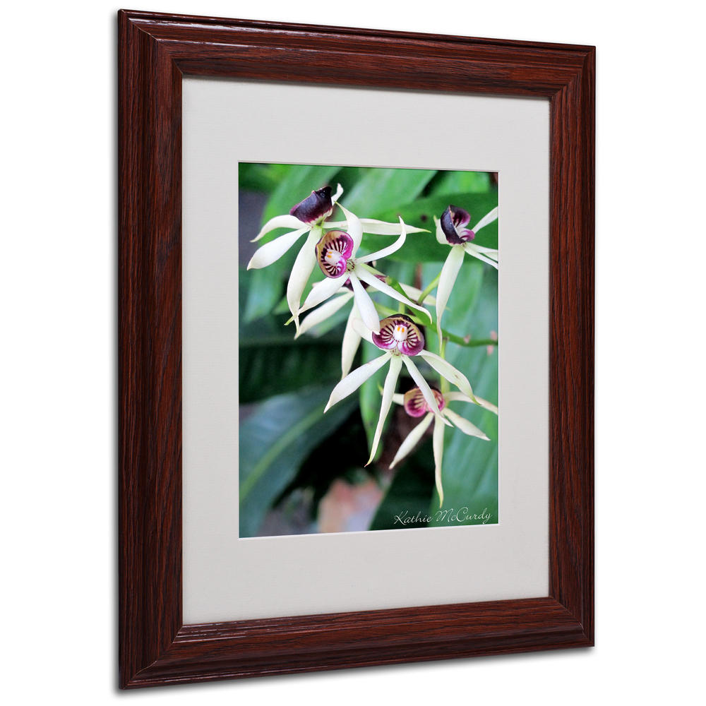 Trademark Global Kathie McCurdy 'Orchids II' Matted Framed Art