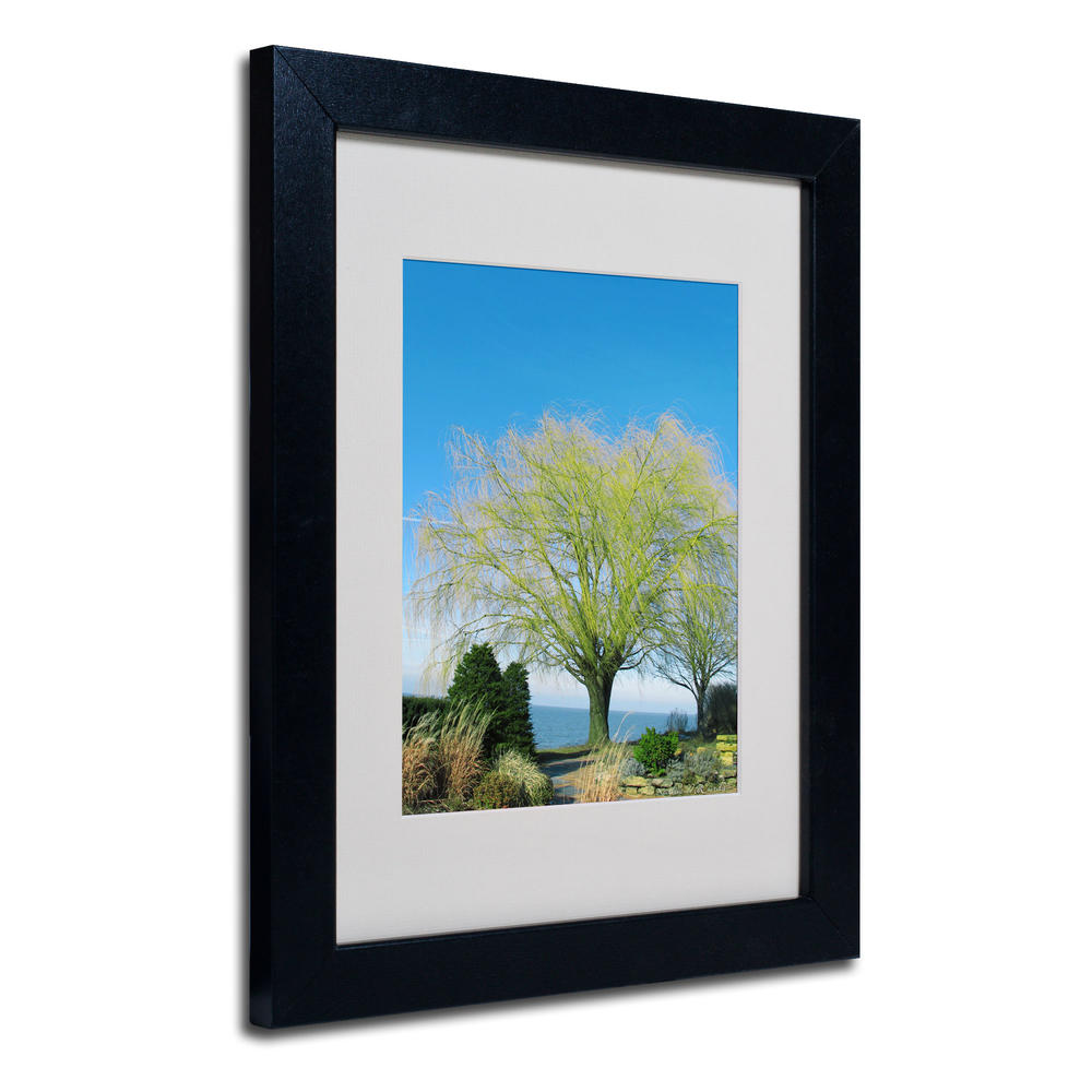 Trademark Global Kathie McCurdy 'Wind In the Willow' Matted Framed Art