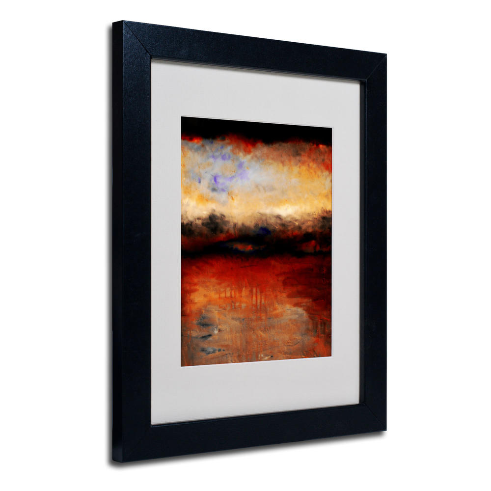 Trademark Global Michelle Calkins 'Red Skies at Night' Matted Framed Art