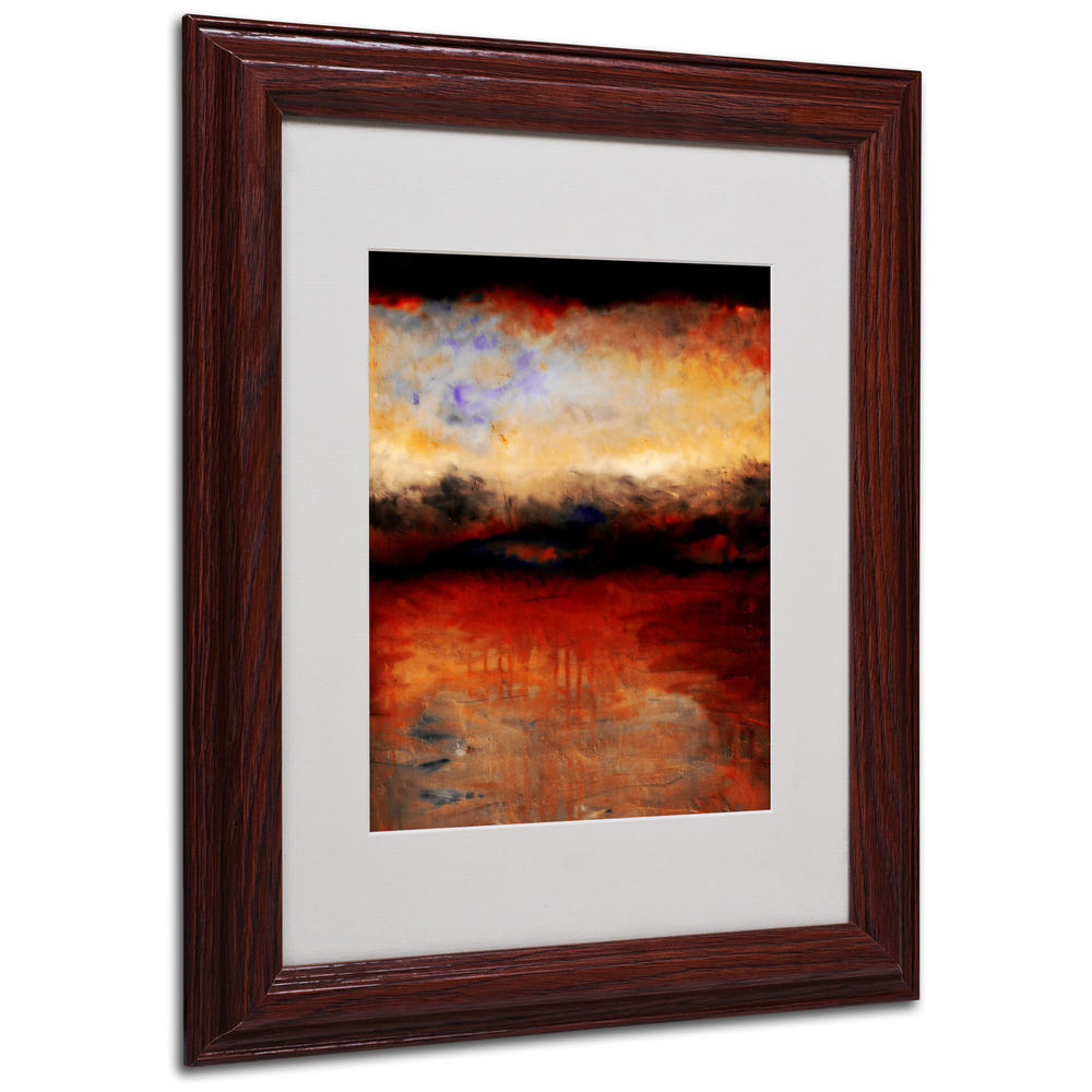 Trademark Global Michelle Calkins 'Red Skies at Night' Matted Framed Art