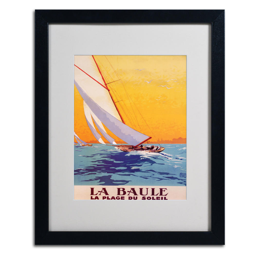 Trademark Global Charles Allo 'La Baule' 11" x 14" Matted Framed Art