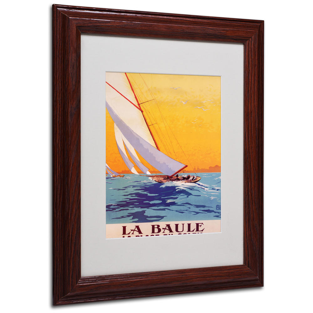 Trademark Global Charles Allo 'La Baule' 8" x 10" Matted Framed Art