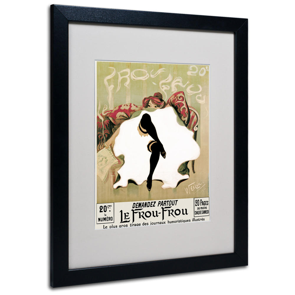Trademark Global Lucien Henri Weiluc 'Le Frou Frou' 11" x 14" Matted Framed Art