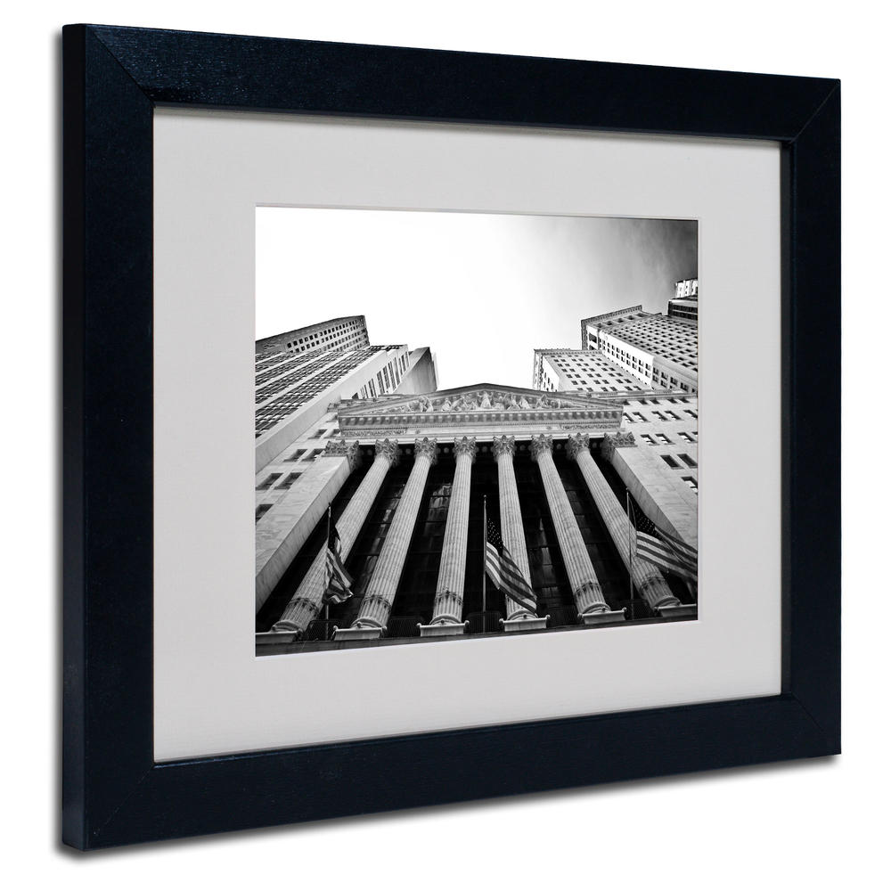 Trademark Global Yale Gurney 'The New York Stock Exchange' Matted Framed Art