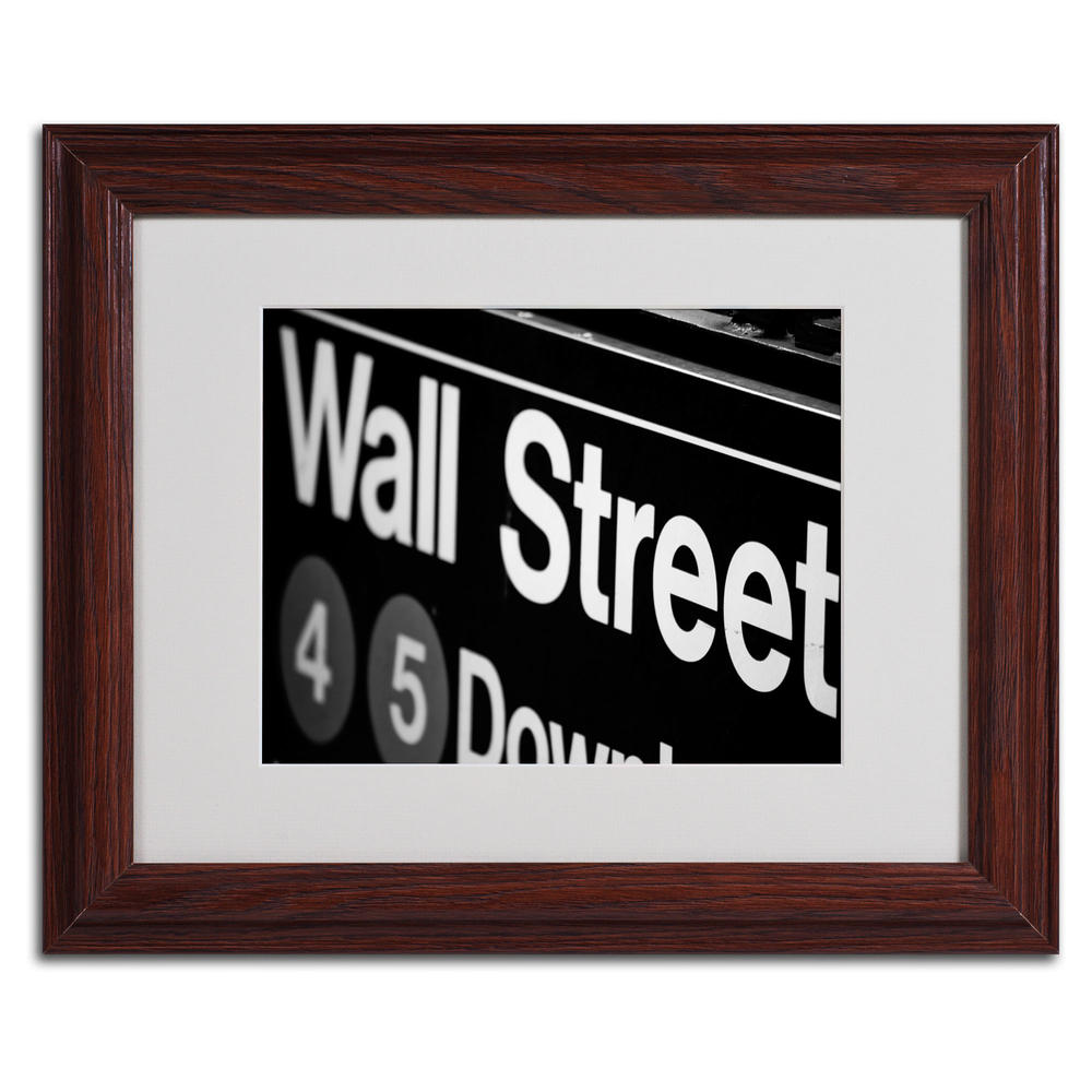 Trademark Global Yale Gurney 'Wall Street Next' Matted Framed Art