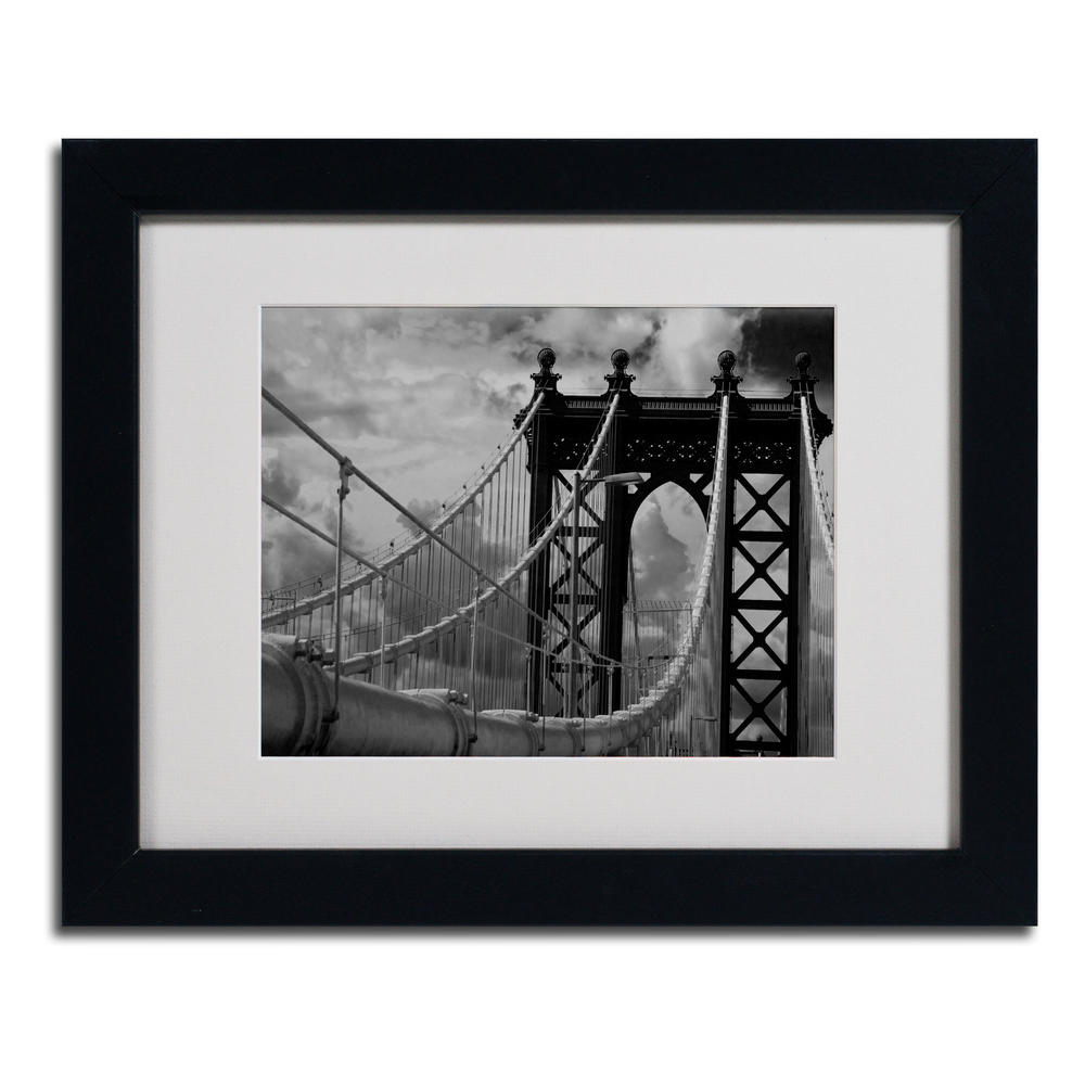Trademark Global Yale Gurney 'Manhattan Bridge' Matted Framed Art
