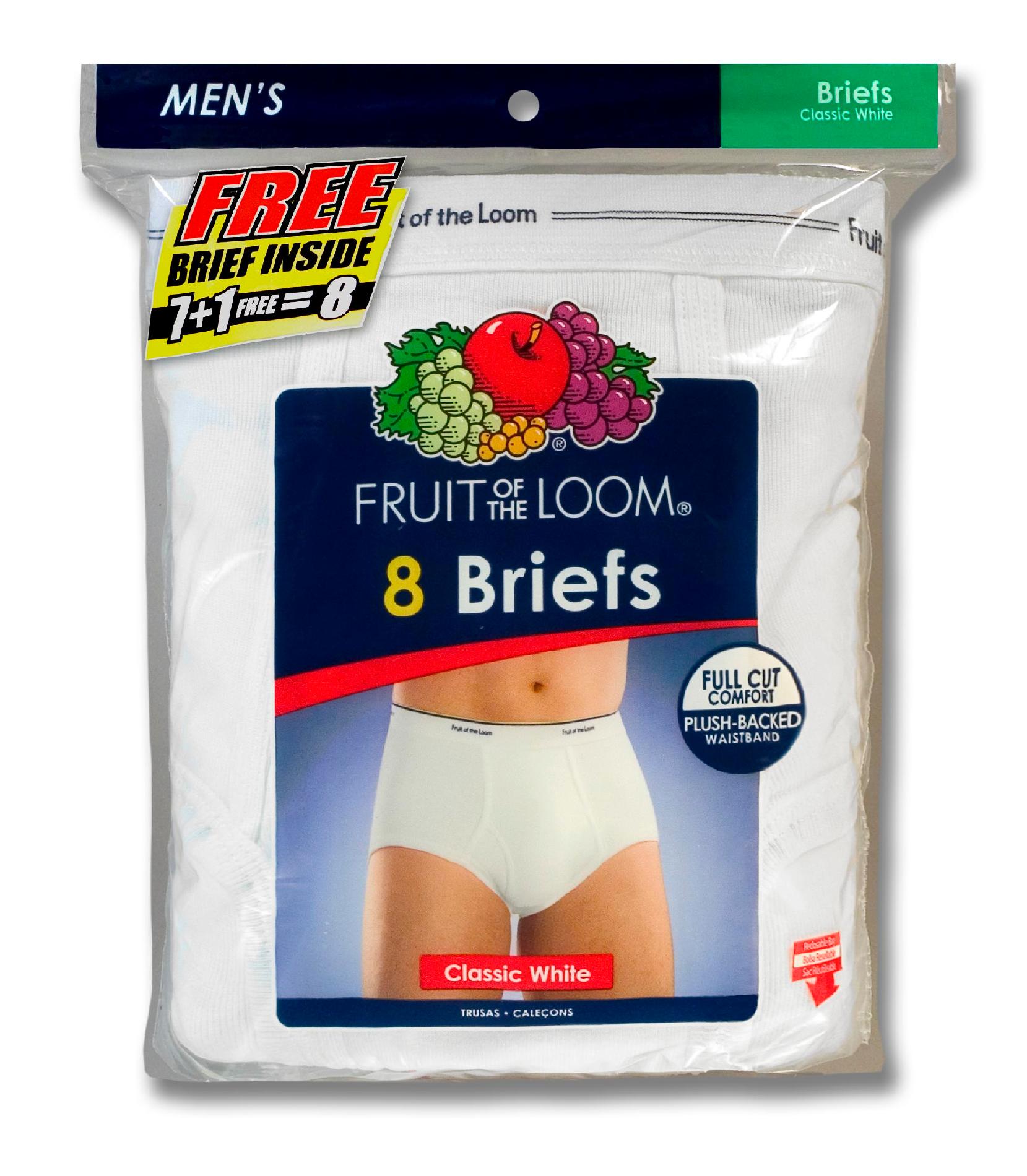 Fruit of the Loom Men's 8-Pack Cotton Briefs