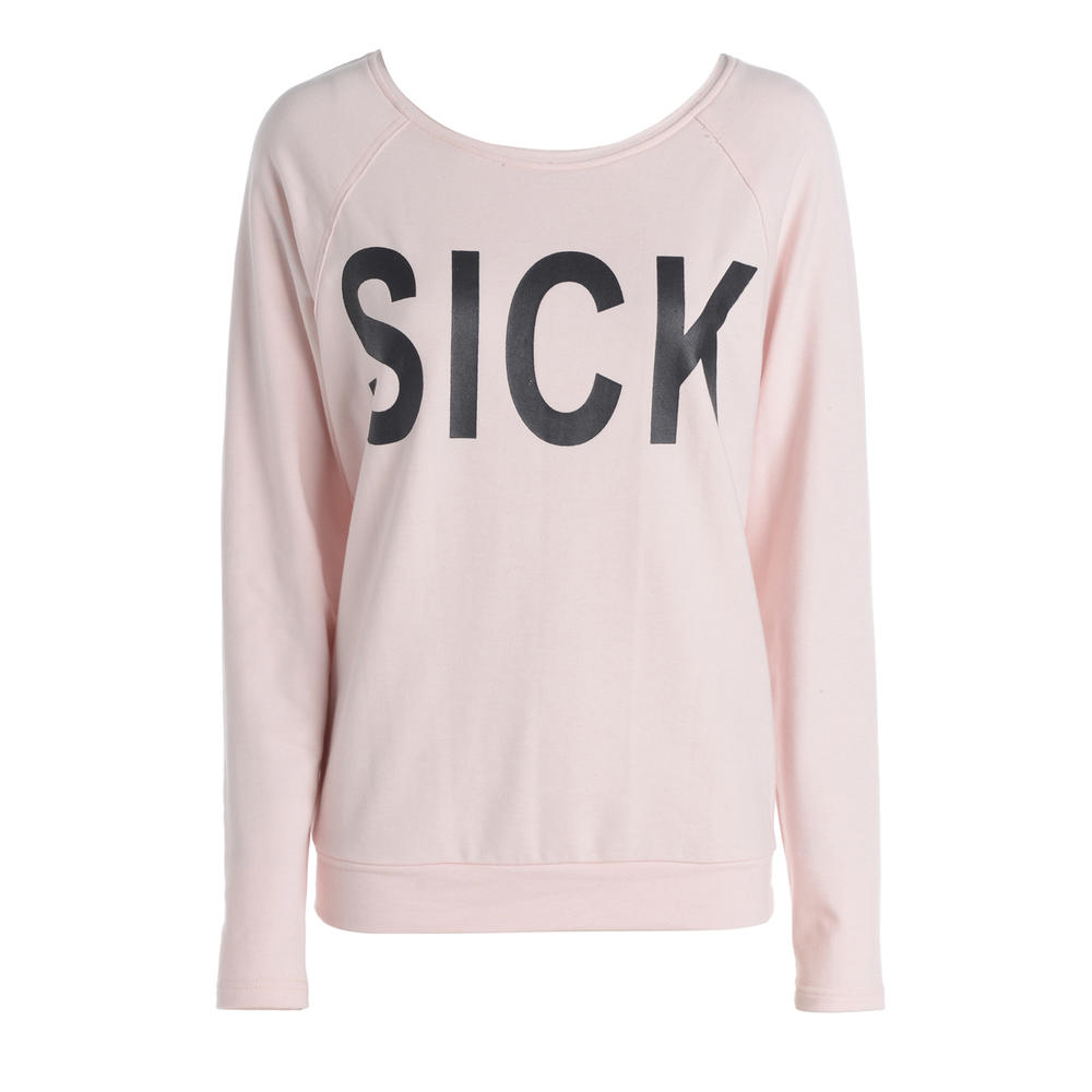 AX Paris Women's Sick Sweat Pink Top - Online Exclusive