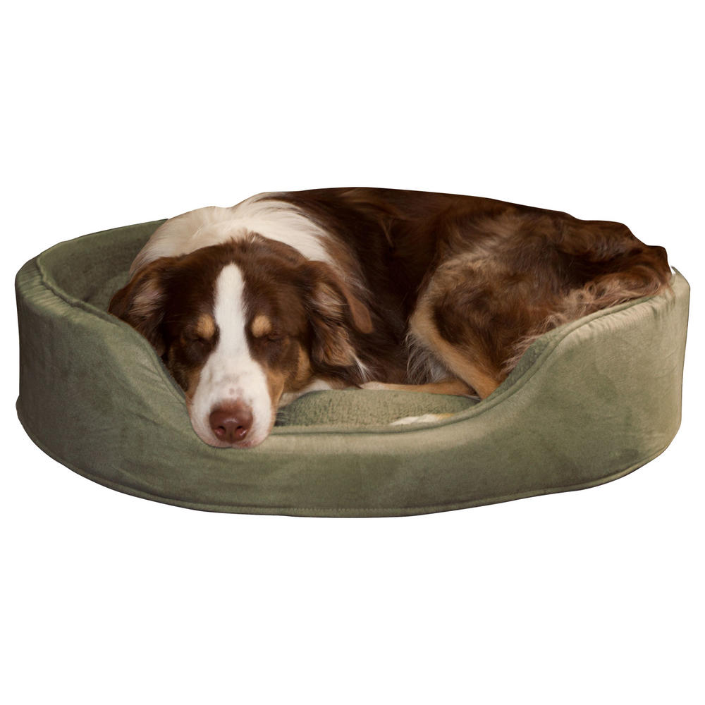PAW Cuddle Round Suede Terry Pet Bed - Forest - Jumbo